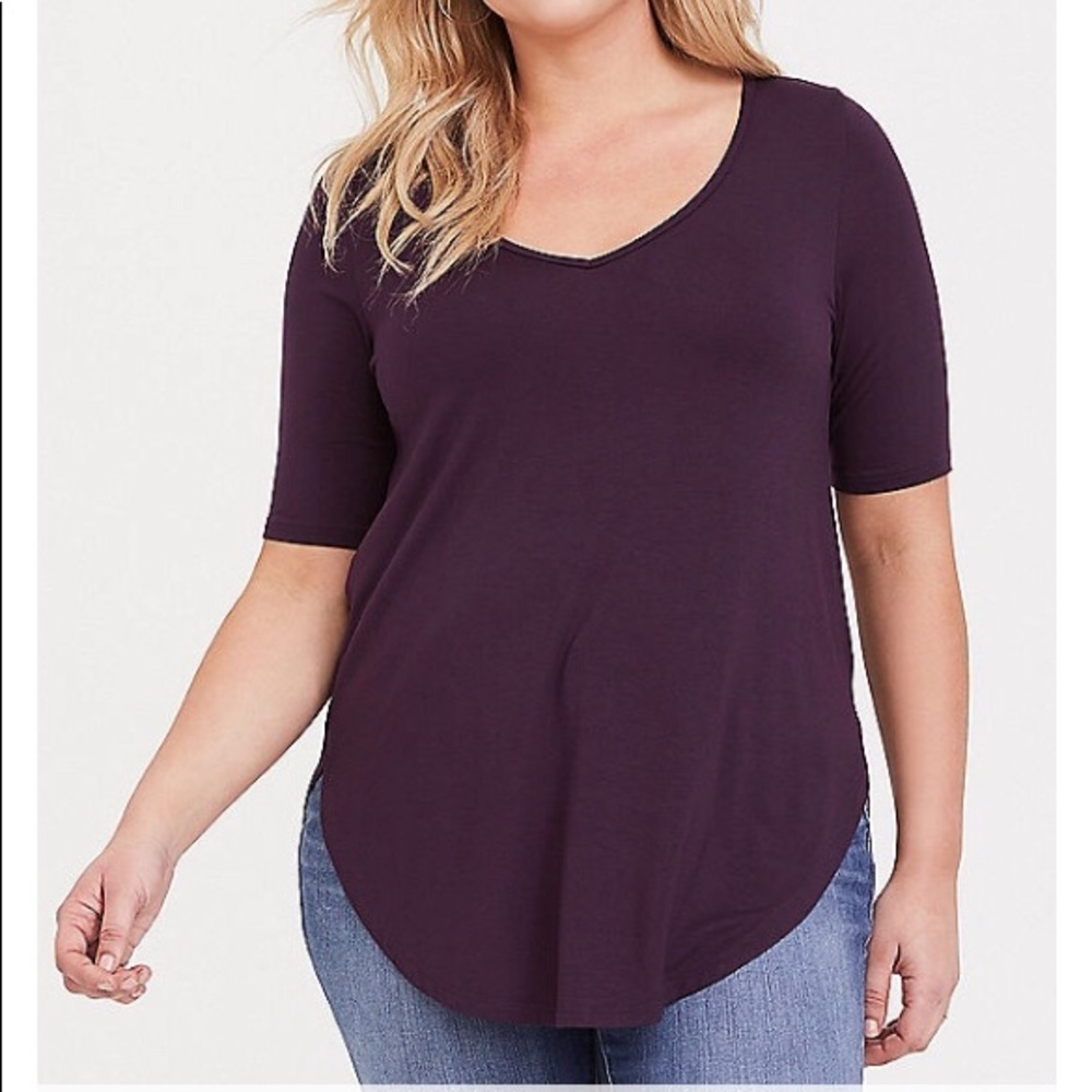 Torrid Super Soft Favorite Tunic in Grape